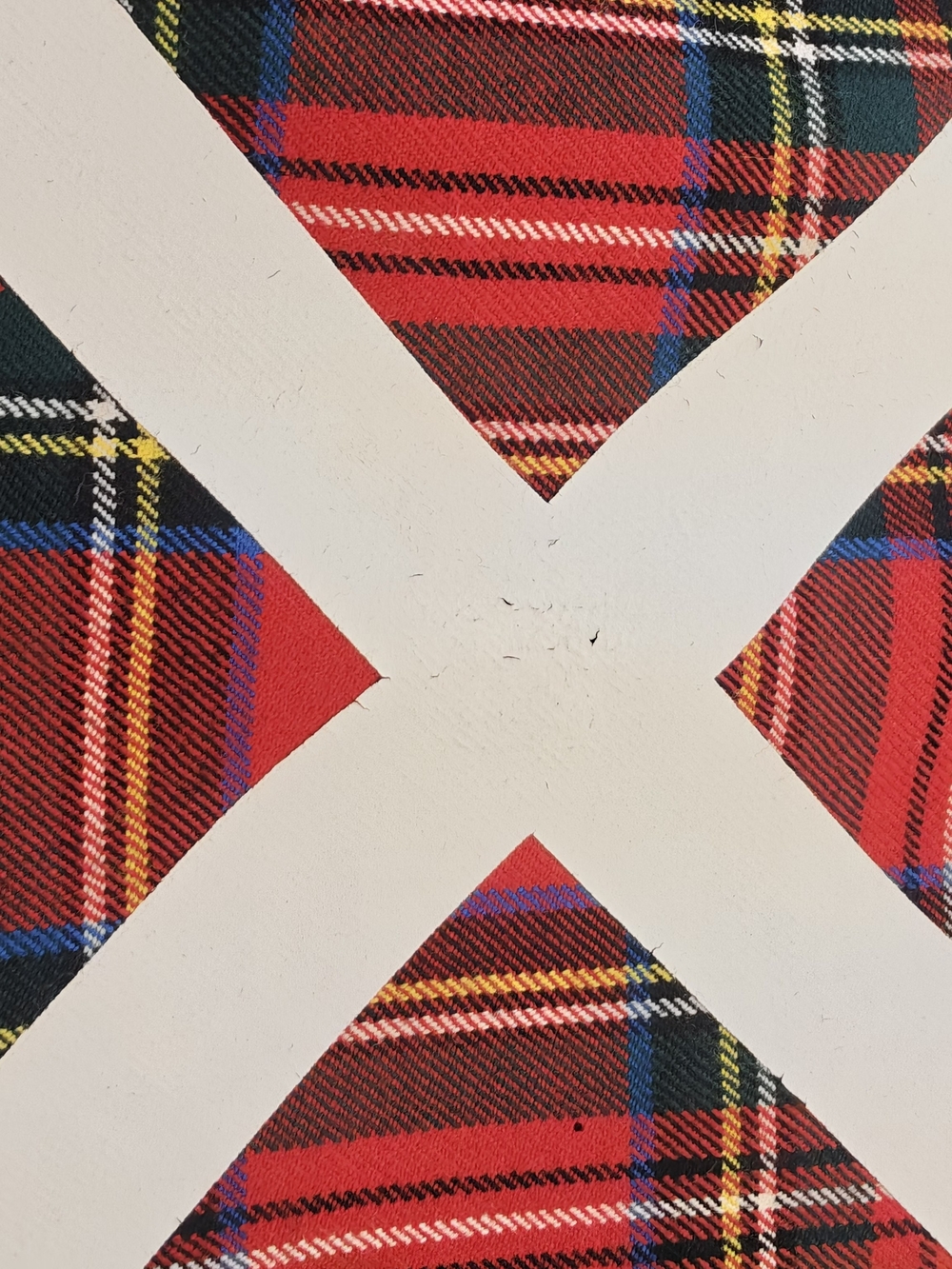 Off-White Red Plaid Button-Up Shirt - Picture 8 of 11
